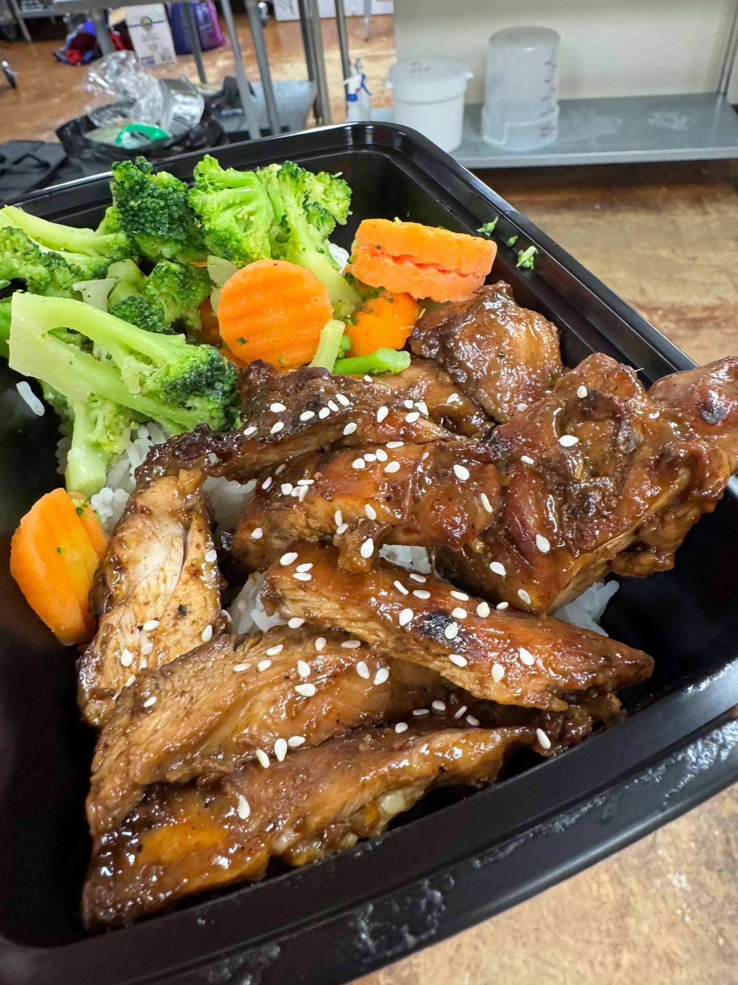 Teriyaki Chicken, Rice & Veggies Meal from Fit Foodie Meals