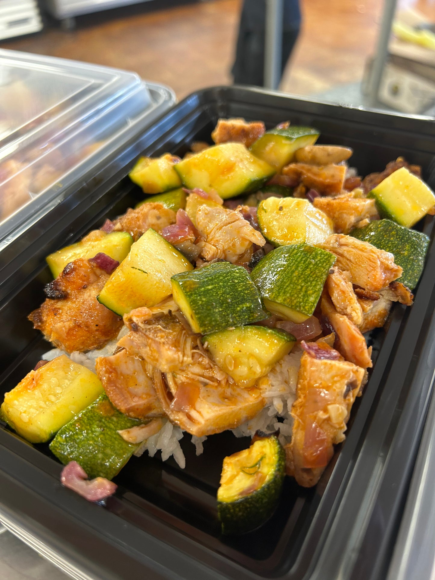 Buffalo Chicken Rice Bowl meal prep | Fit Foodie Meals San Antonio