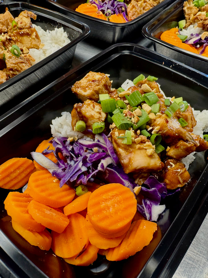 Teriyaki Chicken, Rice & Veggies Meal from Fit Foodie Meals