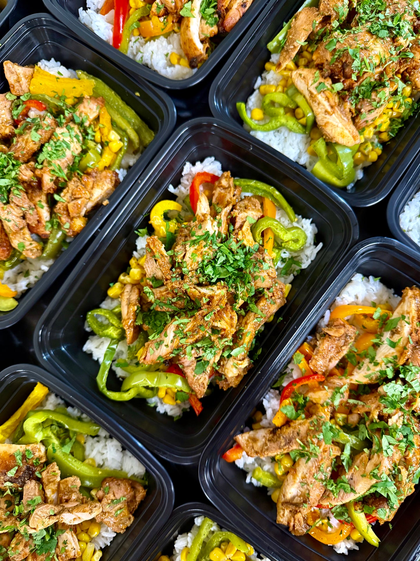 Fire Roasted Fajita Bowl meal prep | Fit Foodie Meals San Antonio