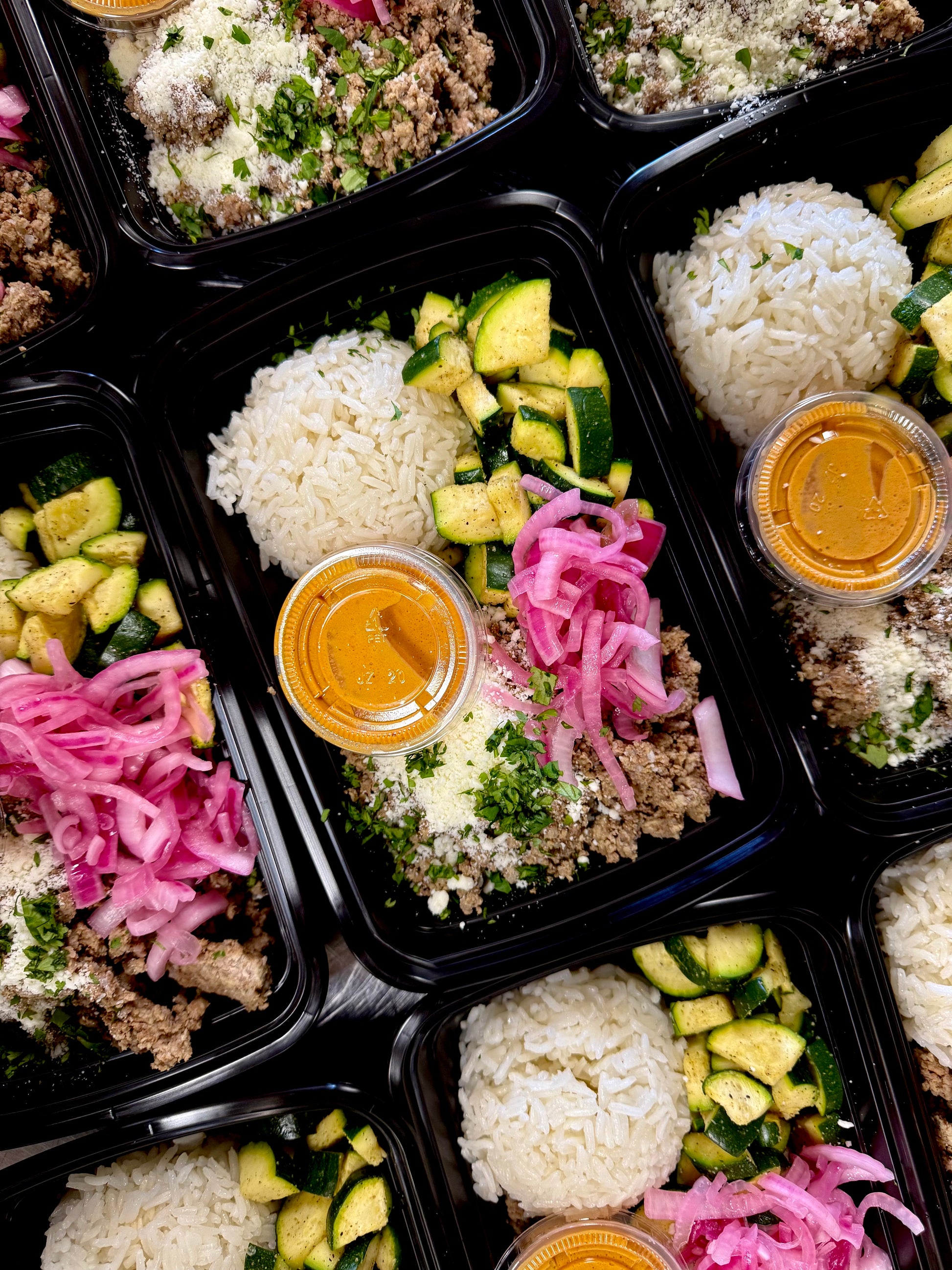 Chipotle Ground Beef, Rice & Zucchini meal prep | Fit Foodie Meals San Antonio