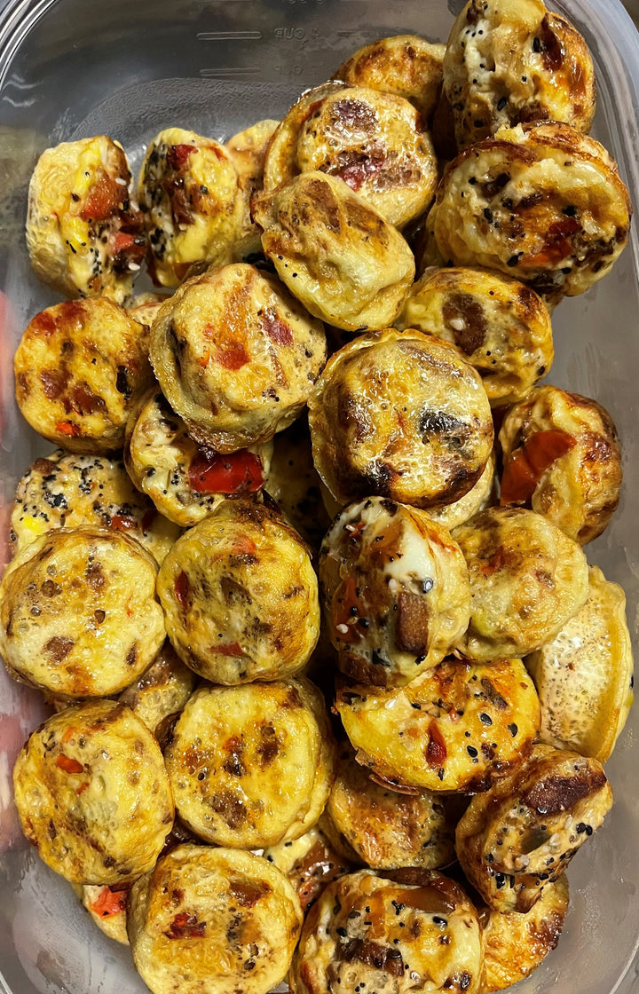 Turkey Sausage & Peppers Egg Bites meal prep | Fit Foodie Meals San Antonio