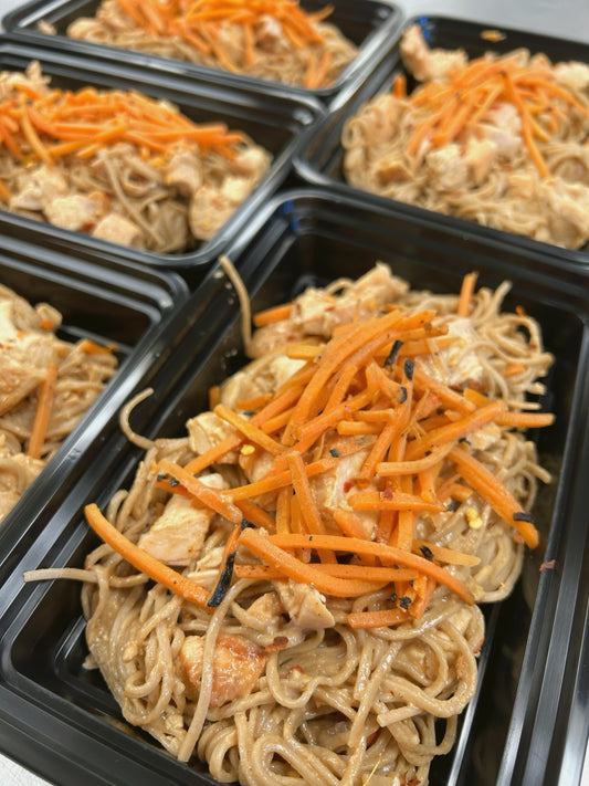 Spicy Chicken Peanut Noodles